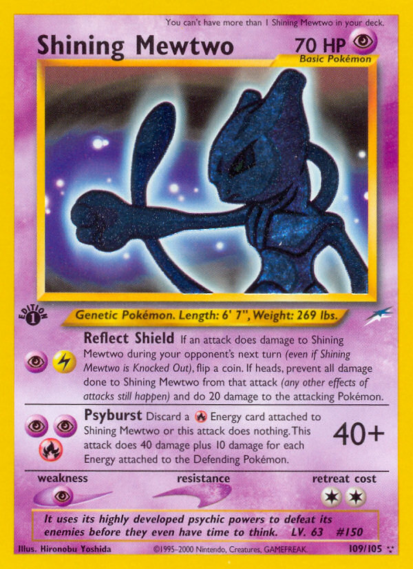 Shining Mewtwo (109/105) [Neo Destiny 1st Edition] | Tables and Towers