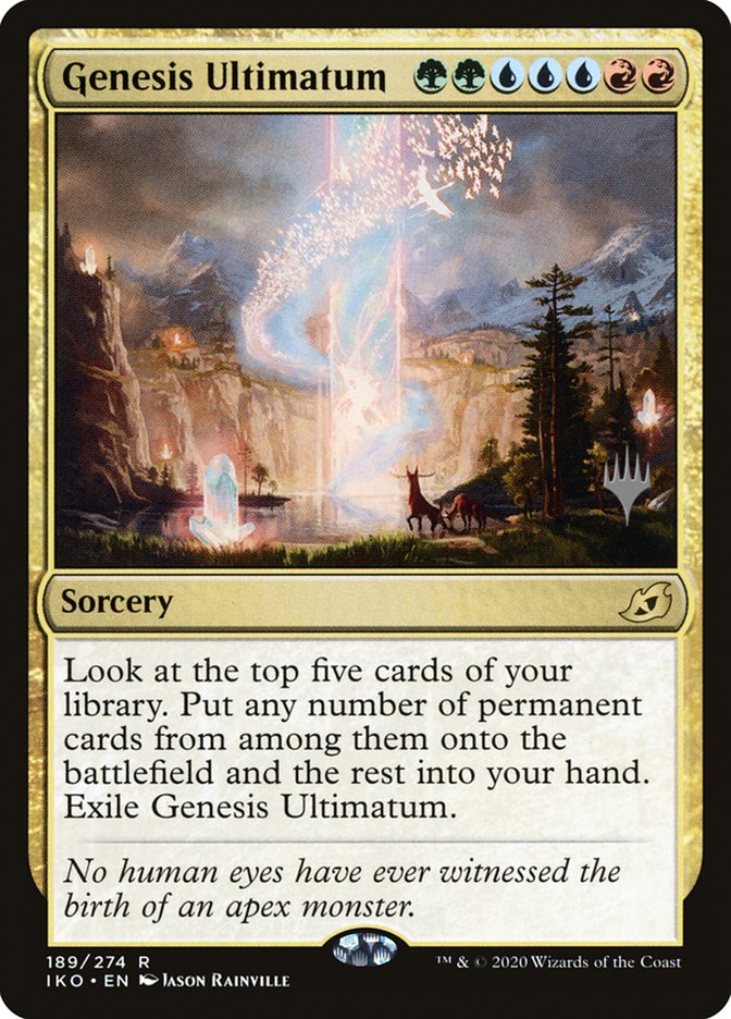 Genesis Ultimatum (Promo Pack) [Ikoria: Lair of Behemoths Promos] | Tables and Towers