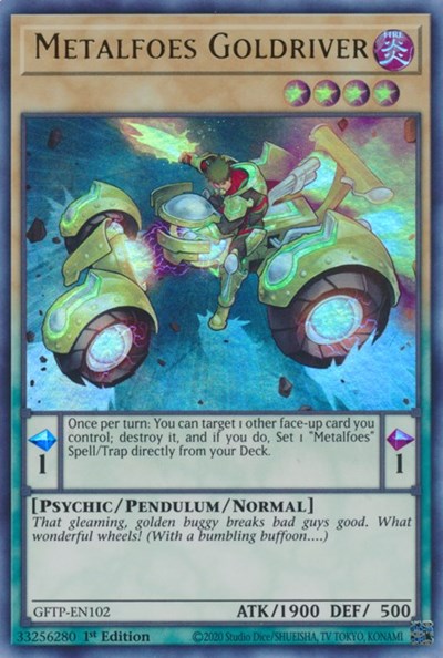 Metalfoes Goldriver [GFTP-EN102] Ultra Rare | Tables and Towers