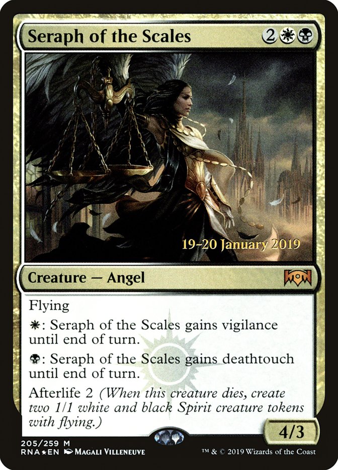 Seraph of the Scales [Ravnica Allegiance Prerelease Promos] | Tables and Towers