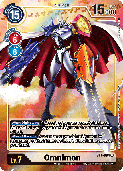 Omnimon [BT1-084] (Alternate Art) [Release Special Booster Ver.1.0] | Tables and Towers