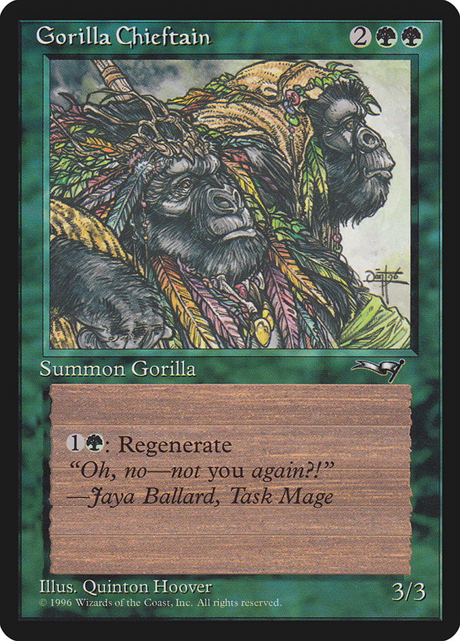 Gorilla Chieftain (Two Gorilla Art) [Alliances] | Tables and Towers