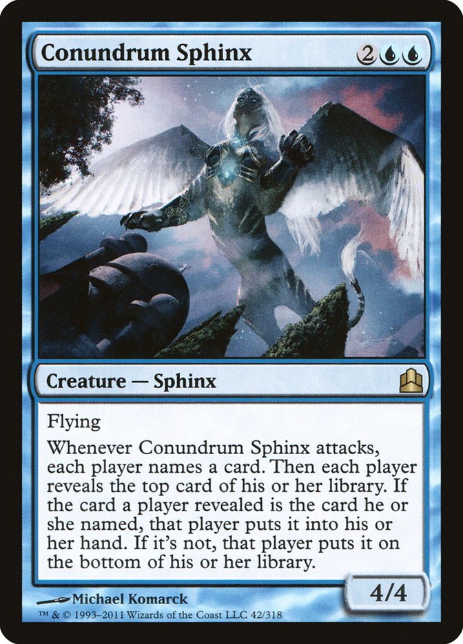 Conundrum Sphinx [Commander 2011] | Tables and Towers