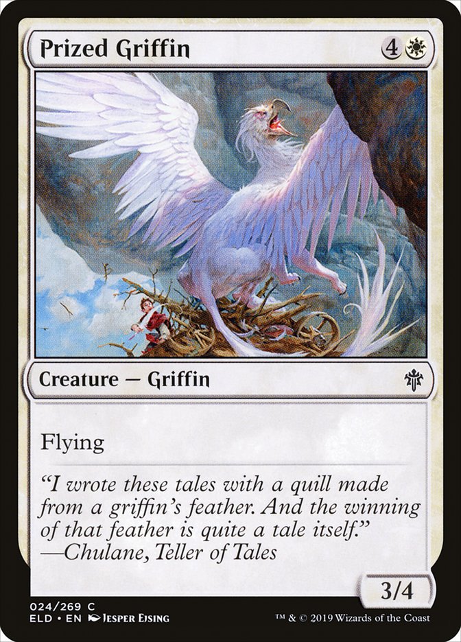 Prized Griffin [Throne of Eldraine] | Tables and Towers