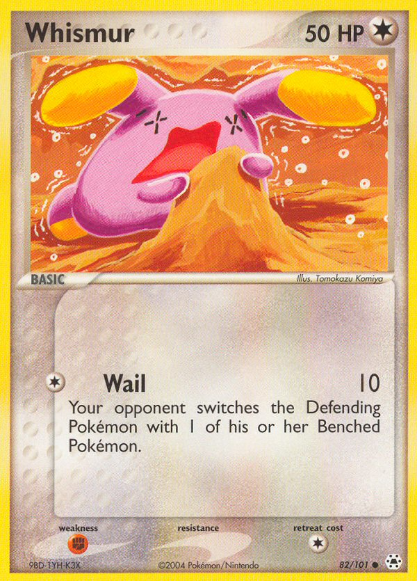 Whismur (82/101) [EX: Hidden Legends] | Tables and Towers