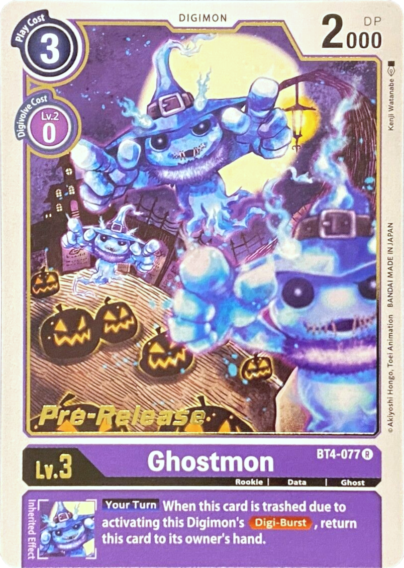 Ghostmon [BT4-077] [Great Legend Pre-Release Promos] | Tables and Towers