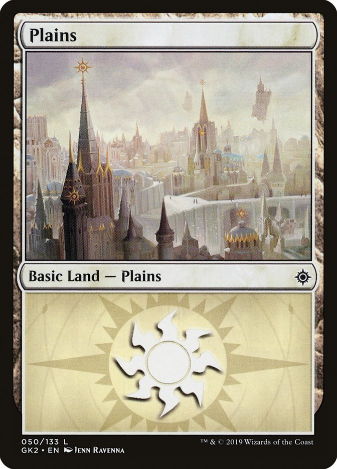 Plains (50) [Ravnica Allegiance Guild Kit] | Tables and Towers