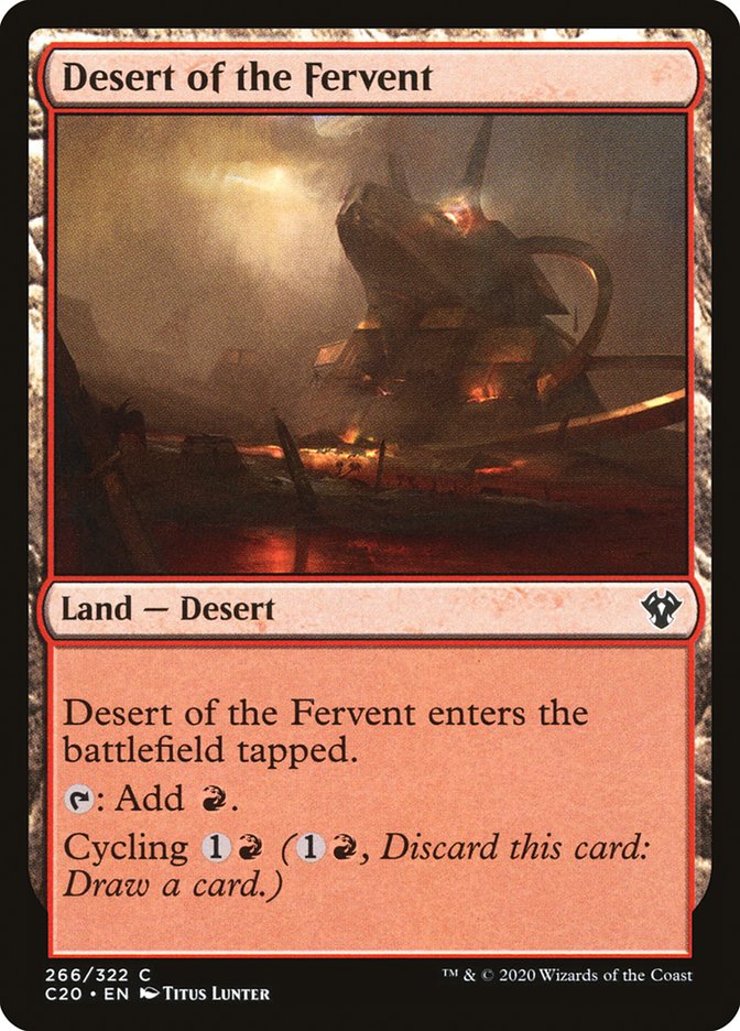 Desert of the Fervent [Commander 2020] | Tables and Towers