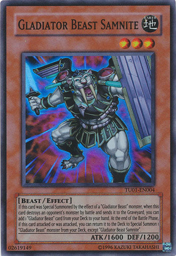 Gladiator Beast Samnite [TU01-EN004] Super Rare | Tables and Towers