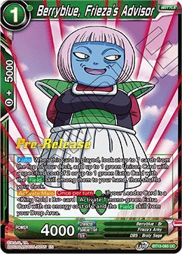 Berryblue, Frieza's Advisor (BT13-080) [Supreme Rivalry Prerelease Promos] | Tables and Towers