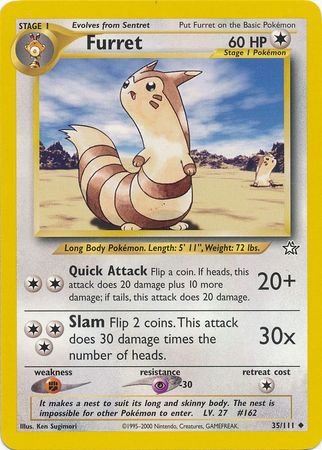 Furret (35/111) [Neo Genesis Unlimited] | Tables and Towers