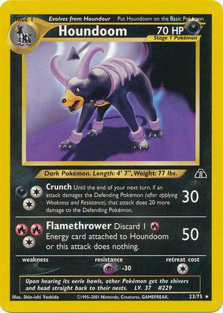 Houndoom (23/75) [Neo Discovery Unlimited] | Tables and Towers