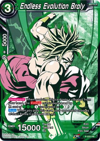 Endless Evolution Broly (Alternate Art) (P-033) [Special Anniversary Set] | Tables and Towers