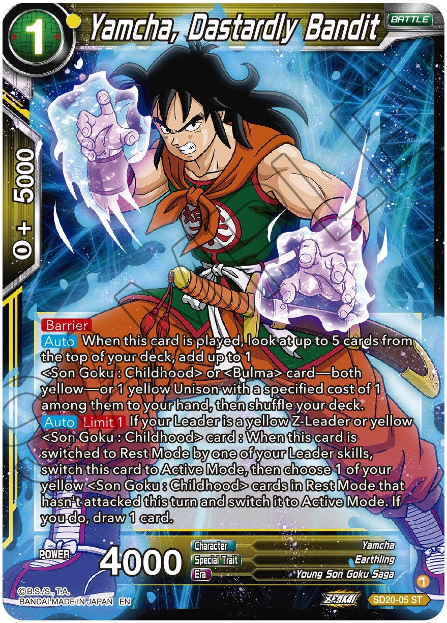 Yamcha, Dastardly Bandit (SD20-05) [Dawn of the Z-Legends] | Tables and Towers