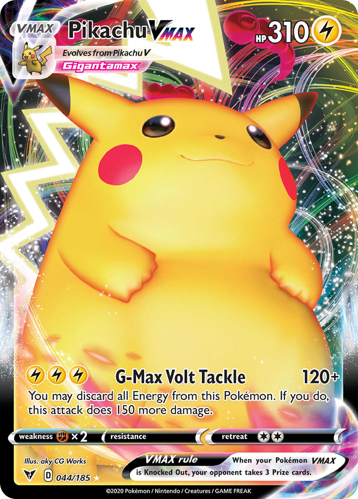 Pikachu VMAX (044/185) [Sword & Shield: Vivid Voltage] | Tables and Towers