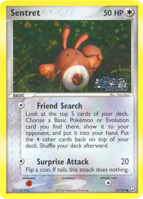 Sentret (75/109) (Stamped) [EX: Team Rocket Returns] | Tables and Towers