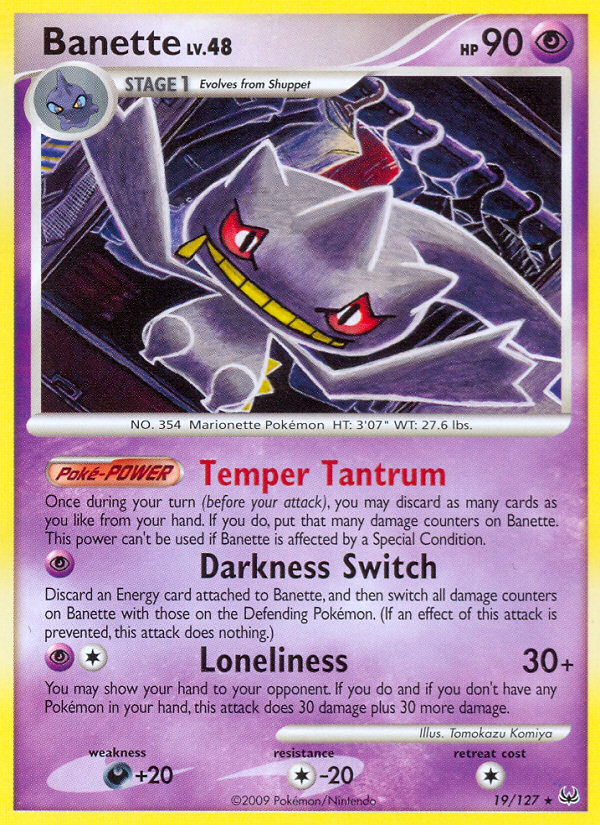 Banette (19/127) [Platinum: Base Set] | Tables and Towers