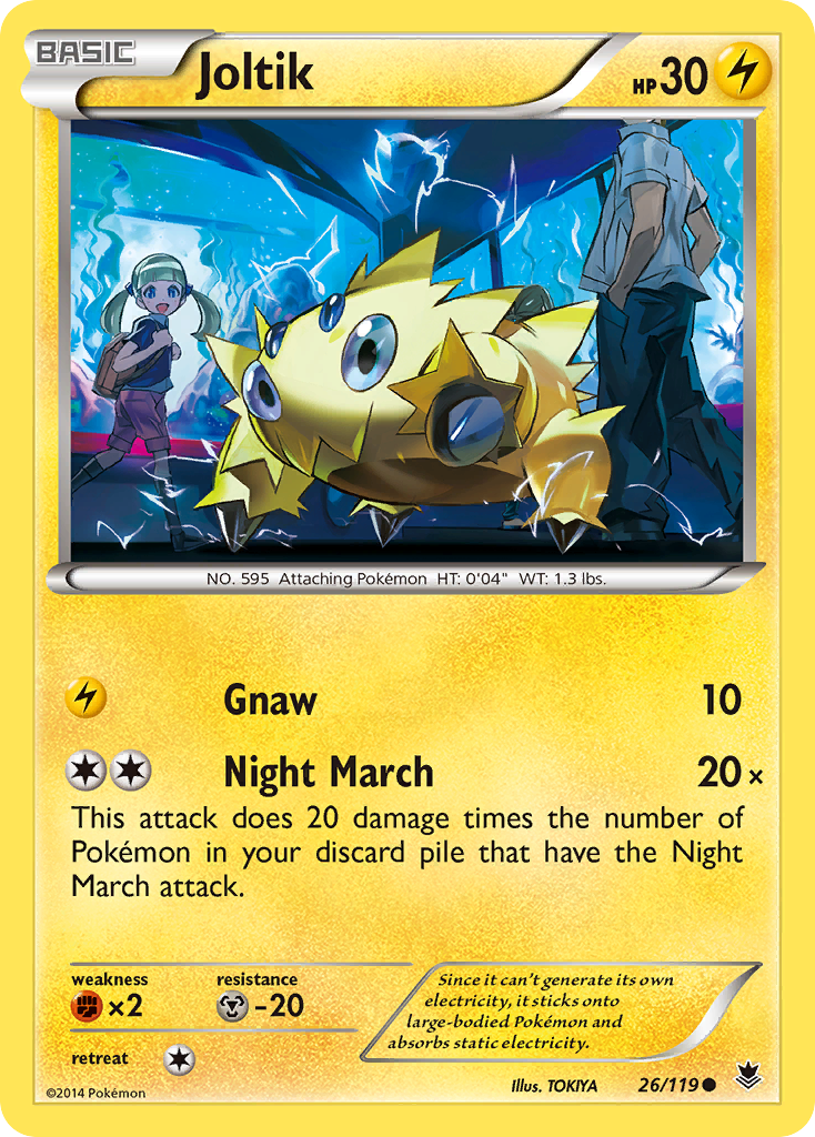 Joltik (26/119) [XY: Phantom Forces] | Tables and Towers