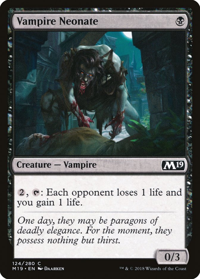 Vampire Neonate [Core Set 2019] | Tables and Towers