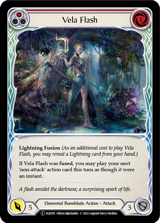 Vela Flash (Red) [U-ELE076] (Tales of Aria Unlimited)  Unlimited Normal | Tables and Towers