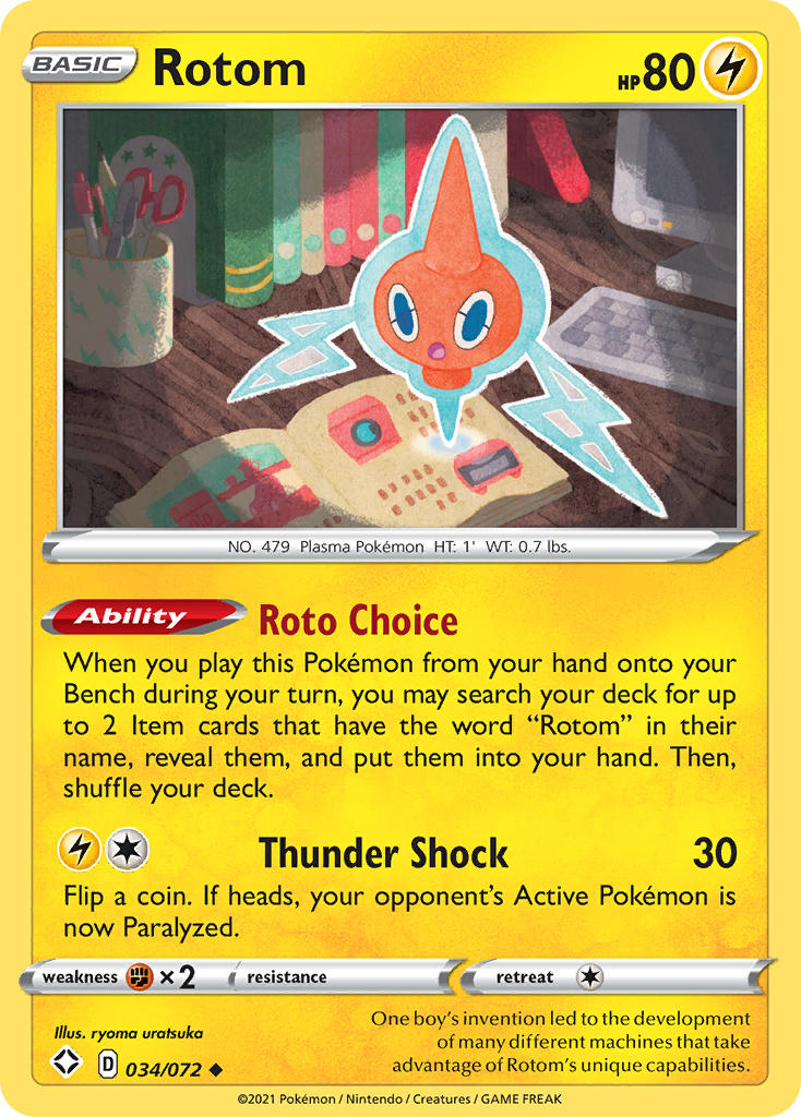 Rotom (034/072) [Sword & Shield: Shining Fates] | Tables and Towers