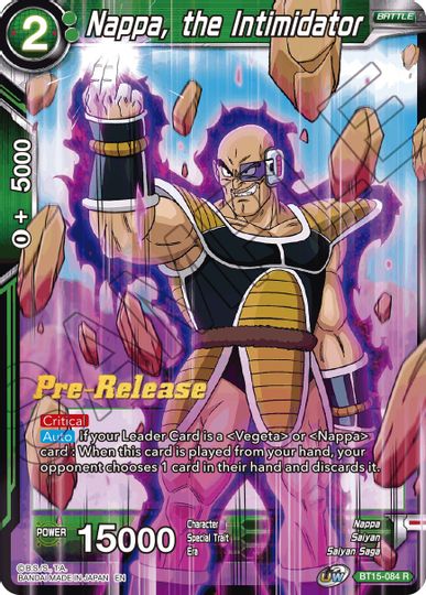 Nappa, the Intimidator (BT15-084) [Saiyan Showdown Prerelease Promos] | Tables and Towers