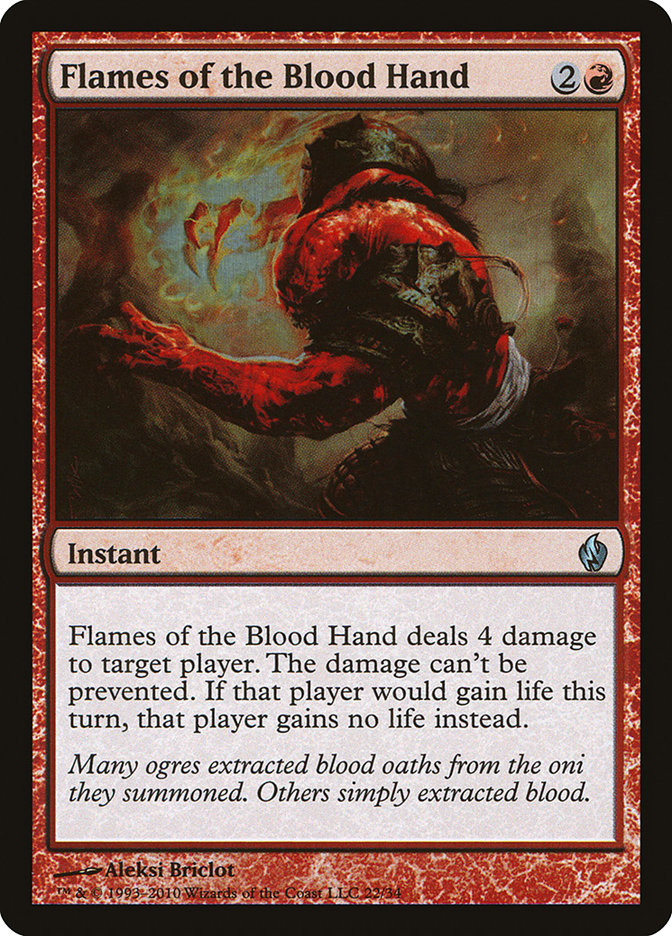 Flames of the Blood Hand [Premium Deck Series: Fire and Lightning] | Tables and Towers