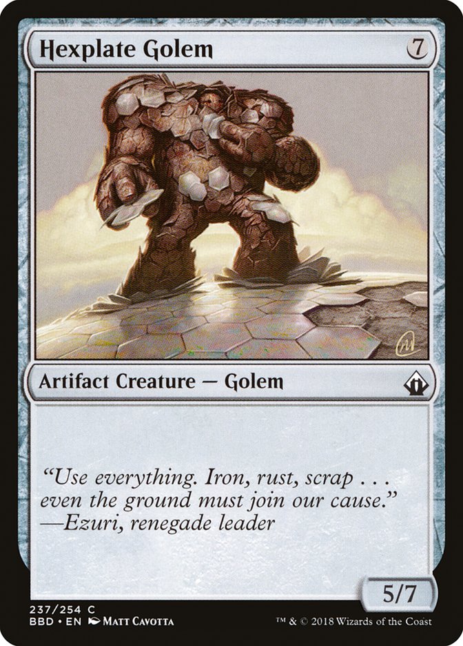 Hexplate Golem [Battlebond] | Tables and Towers