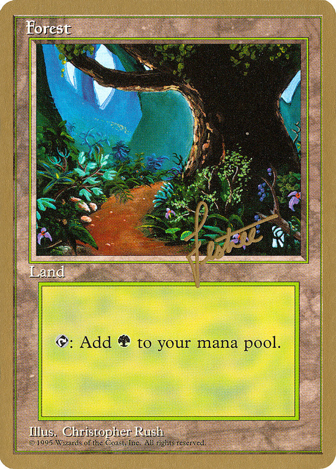 Forest (bl376) (Bertrand Lestree) [Pro Tour Collector Set] | Tables and Towers