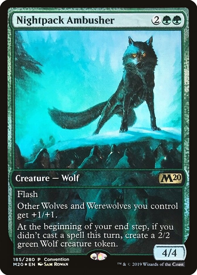 Nightpack Ambusher (Convention) (Full Art) [Core Set 2020 Promos] | Tables and Towers