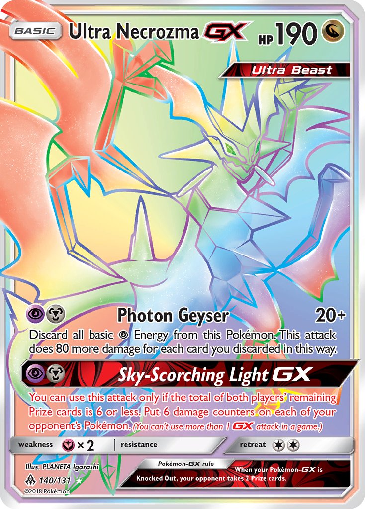 Ultra Necrozma GX (140/131) [Sun & Moon: Forbidden Light] | Tables and Towers