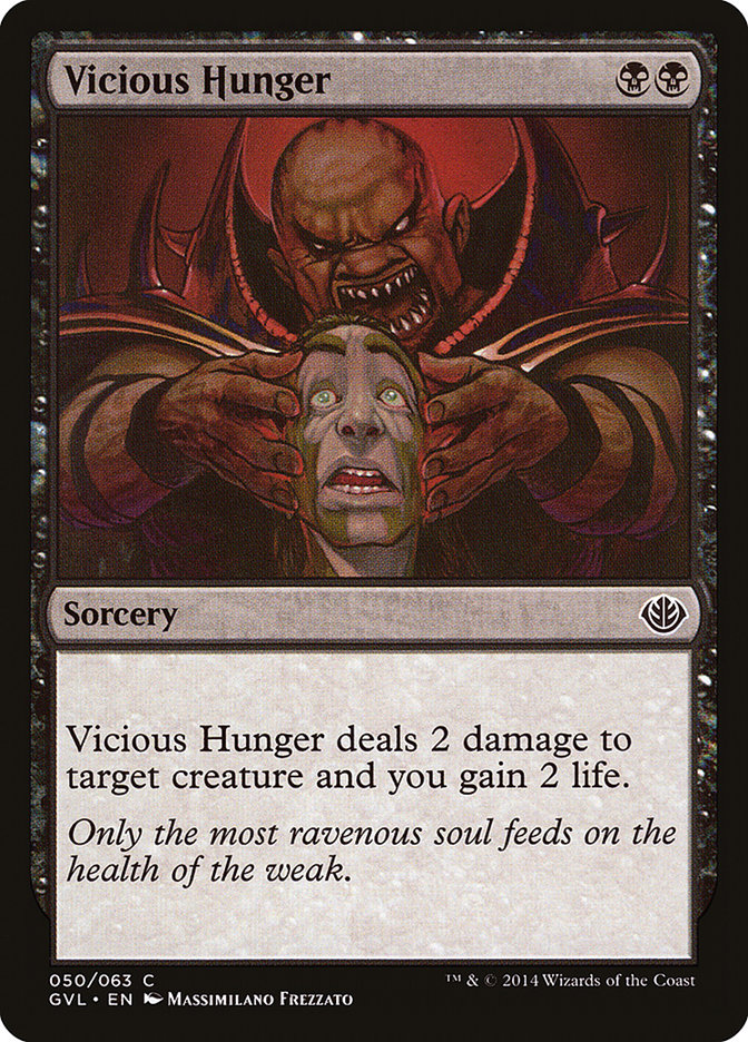 Vicious Hunger (Garruk vs. Liliana) [Duel Decks Anthology] | Tables and Towers