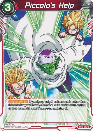 Piccolo's Help (BT2-032) [Union Force] | Tables and Towers