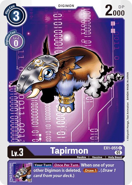 Tapirmon [EX1-055] [Classic Collection] | Tables and Towers