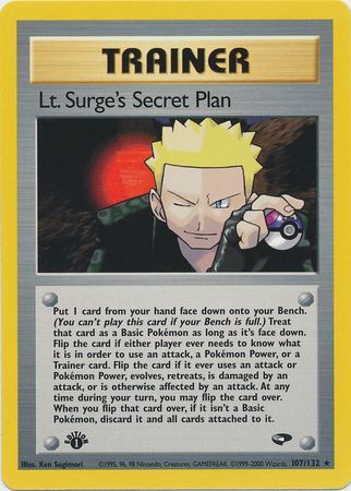 Lt. Surge's Secret Plan (107/132) [Gym Challenge 1st Edition] | Tables and Towers