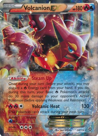 Volcanion EX (26/114) (Jumbo Card) [XY: Steam Siege] | Tables and Towers