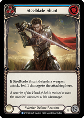 Steelblade Shunt (Blue) [U-WTR128] (Welcome to Rathe Unlimited)  Unlimited Rainbow Foil | Tables and Towers