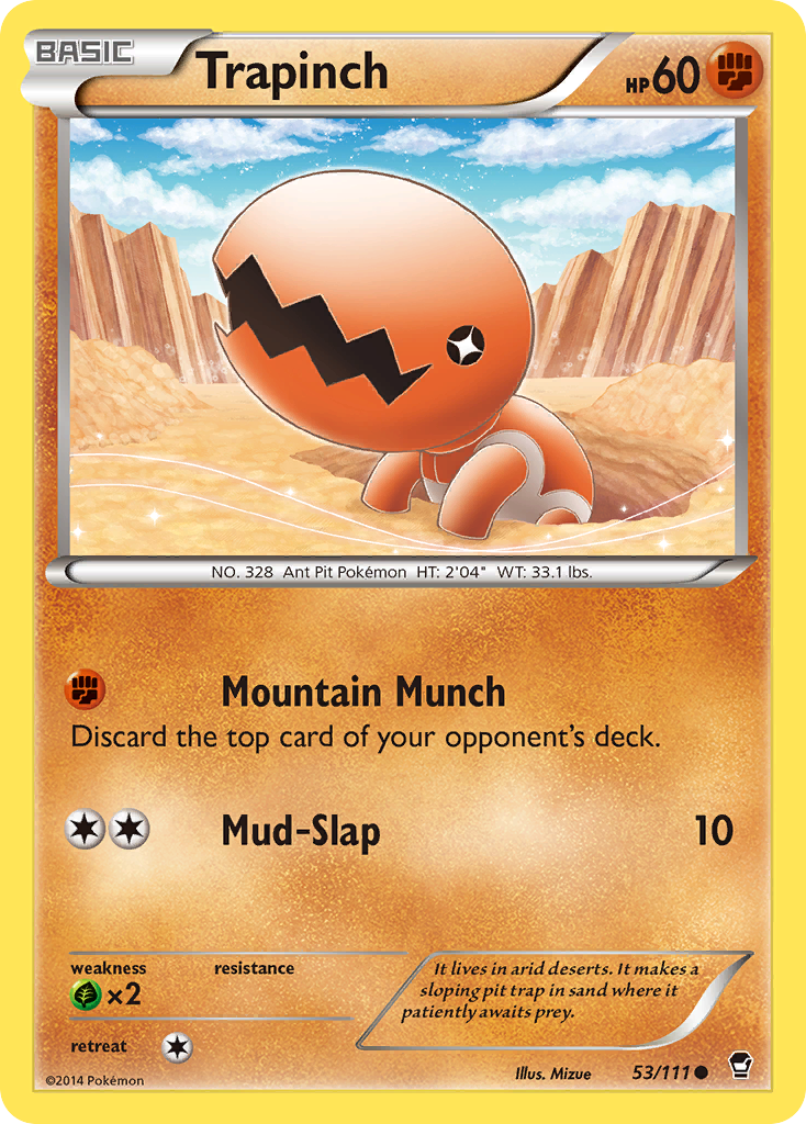 Trapinch (53/111) [XY: Furious Fists] | Tables and Towers