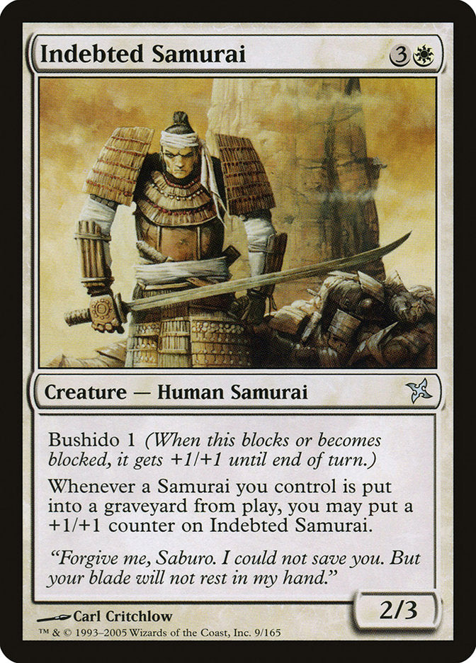 Indebted Samurai [Betrayers of Kamigawa] | Tables and Towers