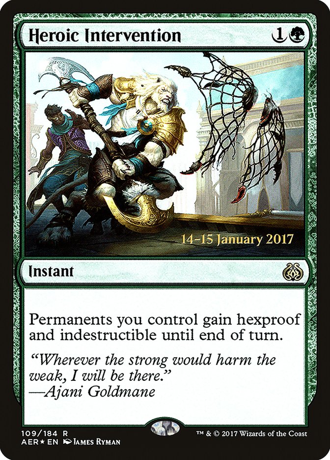 Heroic Intervention [Aether Revolt Prerelease Promos] | Tables and Towers