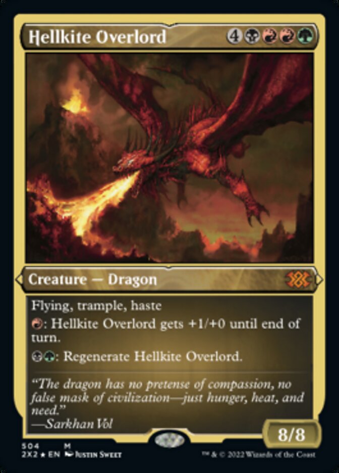 Hellkite Overlord (Foil Etched) [Double Masters 2022] | Tables and Towers