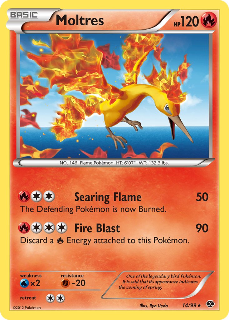 Moltres (14/99) (Blister Exclusive) [Black & White: Next Destinies] | Tables and Towers