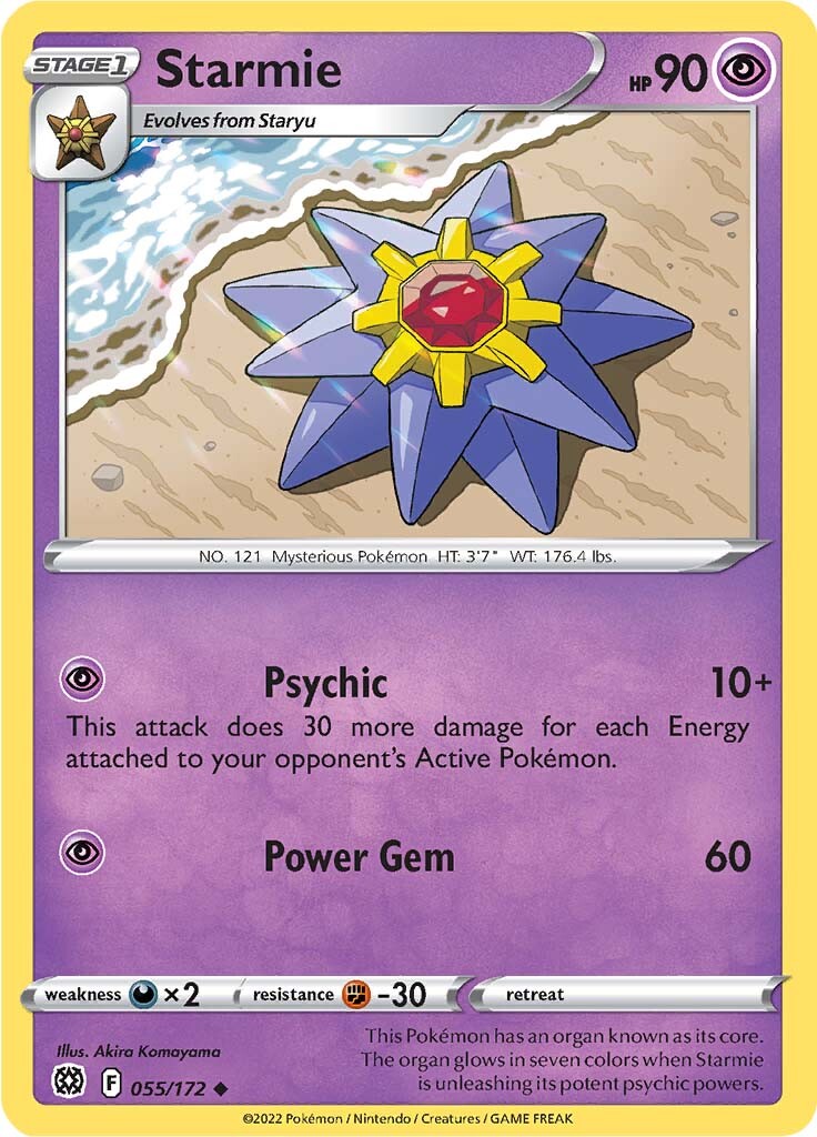 Starmie (055/172) [Sword & Shield: Brilliant Stars] | Tables and Towers