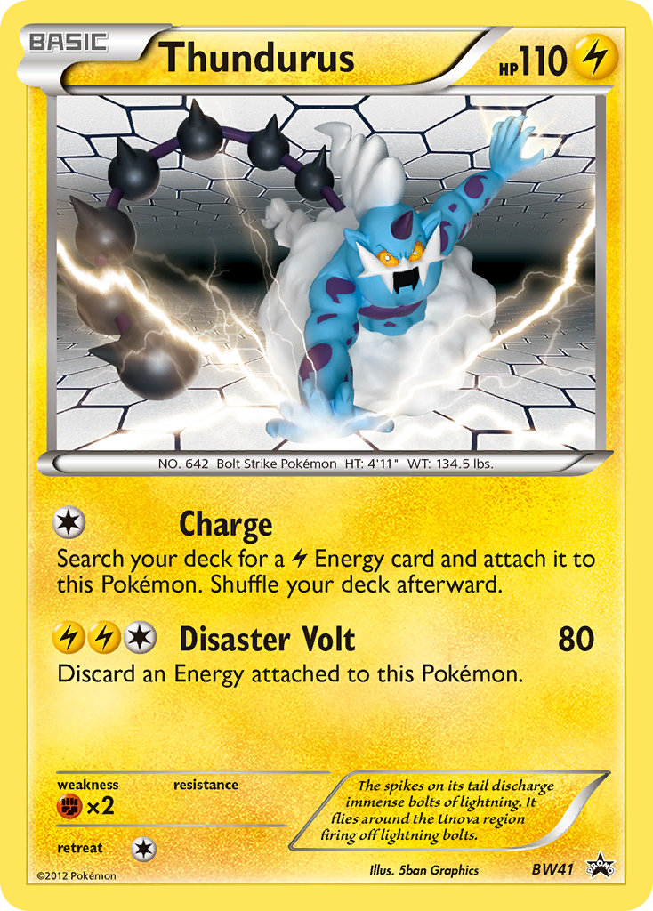 Thundurus (BW41) [Black & White: Black Star Promos] | Tables and Towers