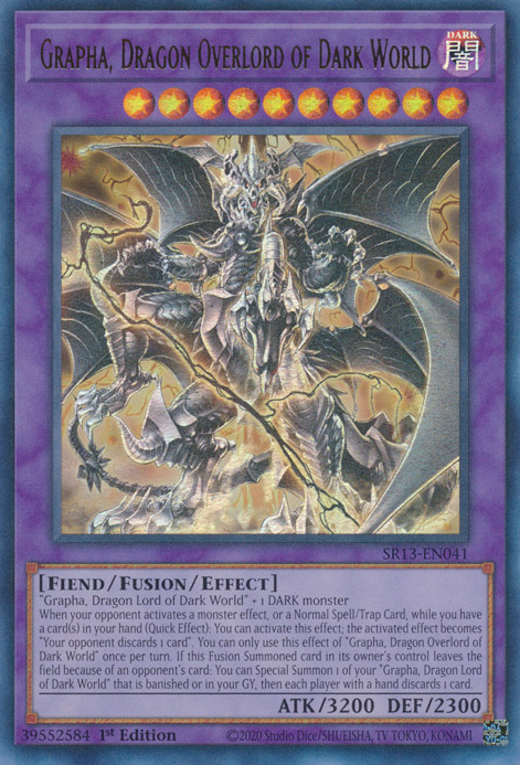 Grapha, Dragon Overlord of Dark World [SR13-EN041] Ultra Rare | Tables and Towers