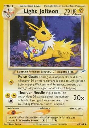 Light Jolteon (48/105) [Neo Destiny Unlimited] | Tables and Towers