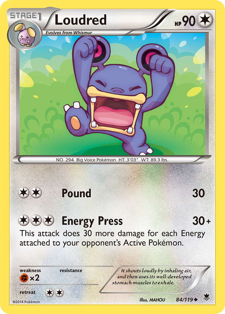 Loudred (84/119) [XY: Phantom Forces] | Tables and Towers