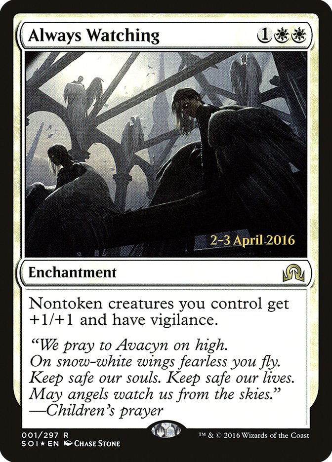 Always Watching [Shadows over Innistrad Prerelease Promos] | Tables and Towers