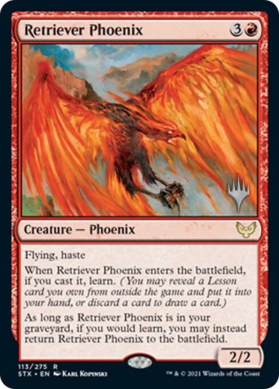 Retriever Phoenix (Promo Pack) [Strixhaven: School of Mages Promos] | Tables and Towers