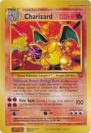 Charizard (4/102) (CoroCoro Promo) (Jumbo Card) [Base Set Unlimited] | Tables and Towers